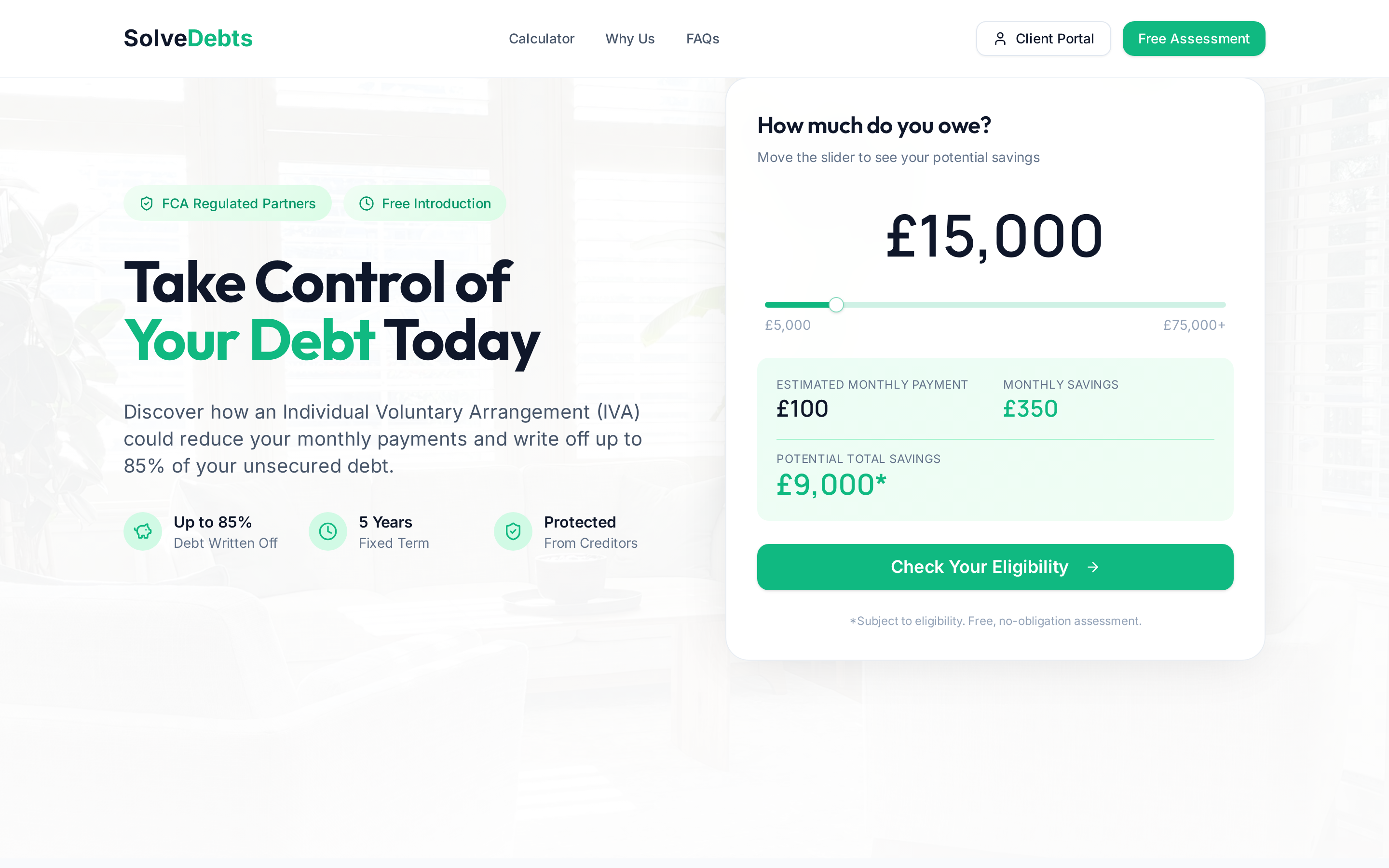 Solve Debts consumer site